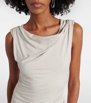 Draped gathered maxi dress | Entire Studios