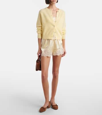 Iona 레이스 트리밍 실크 쇼츠 | Dôen