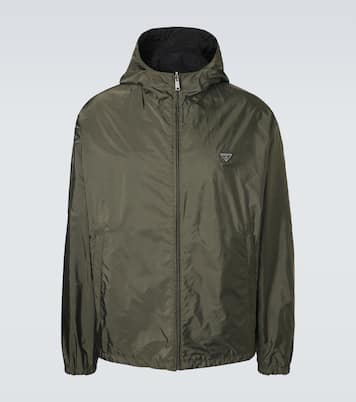 Veste réversible en Re-Nylon et cuir | Prada
