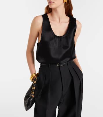 Cassandre 새틴 탑 | Saint Laurent