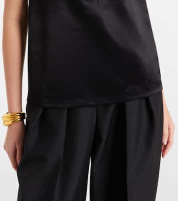 Cassandre 새틴 탑 | Saint Laurent