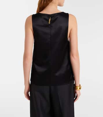 Cassandre 새틴 탑 | Saint Laurent