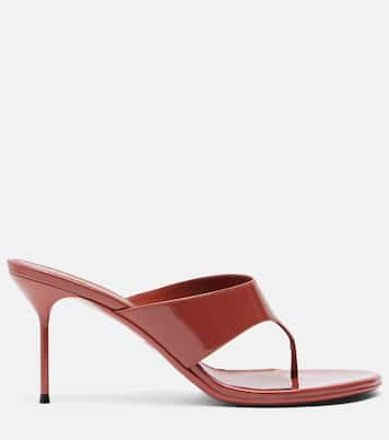 Lidia patent leather thong sandals | Paris Texas