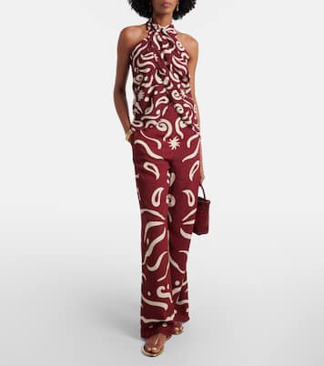 Toya printed wide-leg pants | Cala de la Cruz