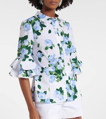 Bedrucktes Hemd aus Jersey | Carolina Herrera