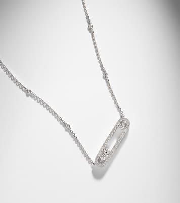 Collar Move de oro blanco de 18 ct con diamantes | Messika