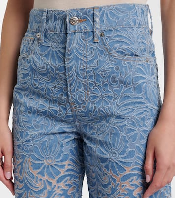 Taylor floral wide-leg jeans | Veronica Beard
