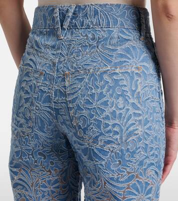 Taylor floral wide-leg jeans | Veronica Beard