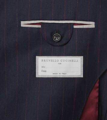 Pinstripe virgin wool suit | Brunello Cucinelli