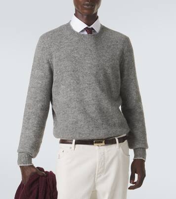 Alpaca, cashmere, and wool-blend sweater | Brunello Cucinelli