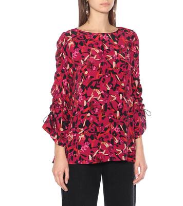 Blouse Daydream Meadow imprimée en soie mélangée | Dorothee Schumacher