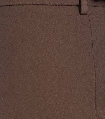 Pantalon Piper à taille haute en laine mélangée | Deveaux New York