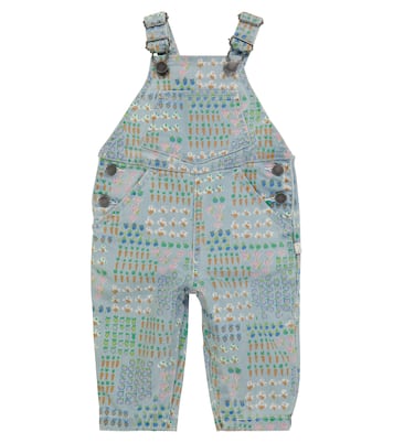 Baby printed denim overalls | Stella McCartney Kids