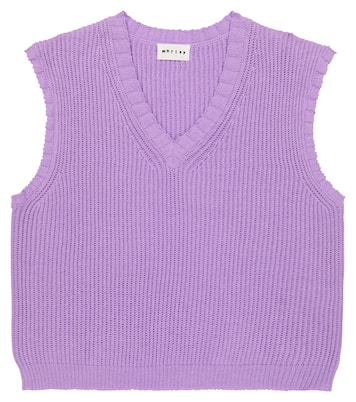 Pelican ribbed-knit sweater vest | Morley