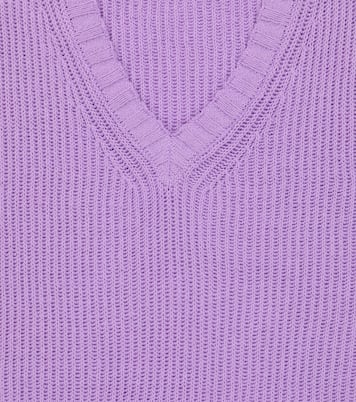 Pelican ribbed-knit sweater vest | Morley