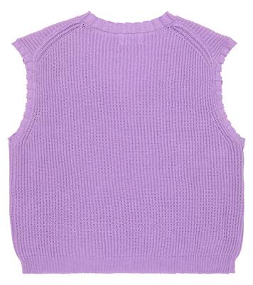 Pelican ribbed-knit sweater vest | Morley