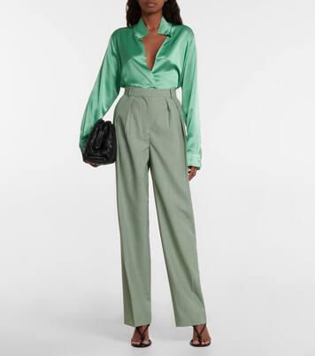 Pantalon ample à taille haute | Victoria Beckham