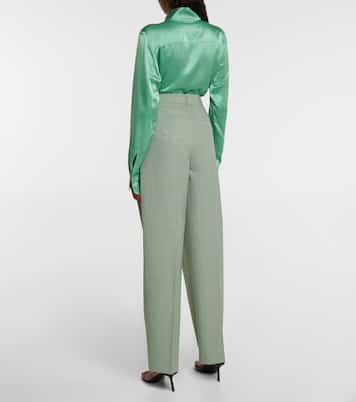 Pantalon ample à taille haute | Victoria Beckham