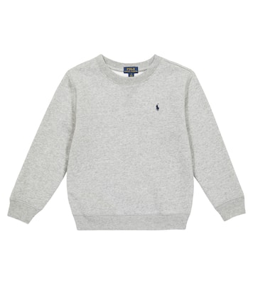 Logo cotton-blend jersey sweatshirt | Polo Ralph Lauren Kids