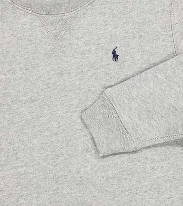 Logo cotton-blend jersey sweatshirt | Polo Ralph Lauren Kids