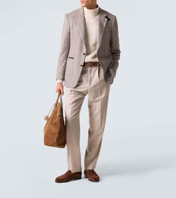 Lopez suede penny loafers | John Lobb