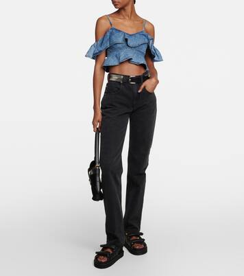 Cropped-Top Voloteo aus Chambray | Marant Etoile
