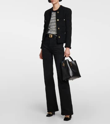 Cassandre striped jersey top | Saint Laurent