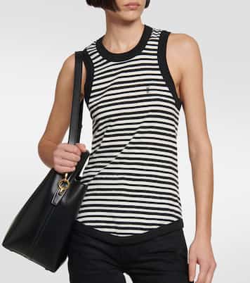 Cassandre striped jersey top | Saint Laurent