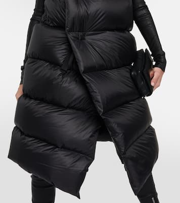 Abrigo con capucha y paneles de plumas | Rick Owens