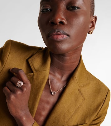 18kt rose gold necklace with morganite and diamonds  | Bucherer Fine Jewellery