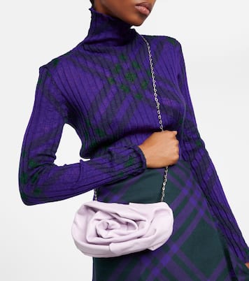 Clutch Rose aus Leder | Burberry