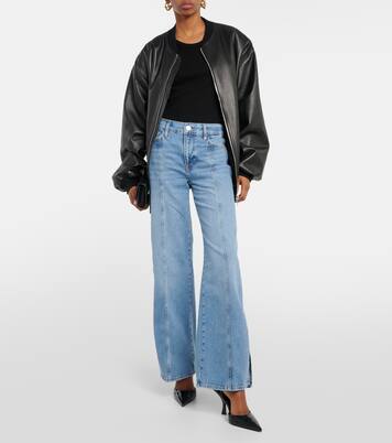 High-Rise Wide-Leg Jeans Le Slim Palazzo | Frame