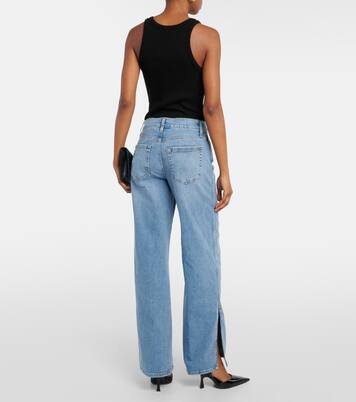 High-Rise Wide-Leg Jeans Le Slim Palazzo | Frame