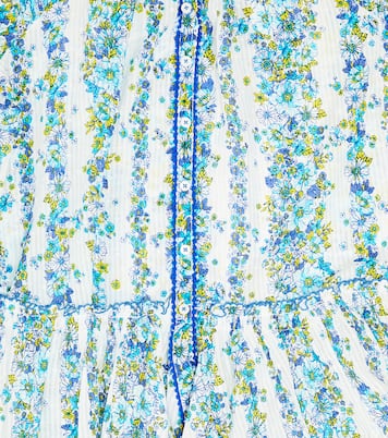 Andrea striped floral cotton dress | Poupette St Barth Kids