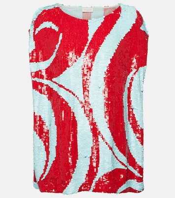 Top mit Pailletten | Dries Van Noten