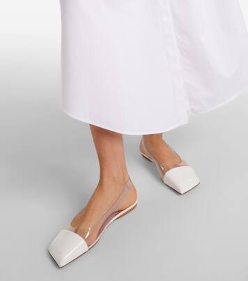 Ballerines Ane Glass en PVC | Amina Muaddi