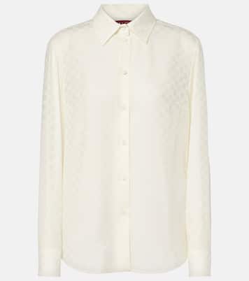 GG silk crêpe shirt | Gucci