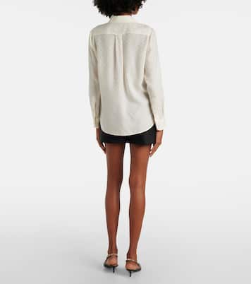 GG silk crêpe shirt | Gucci