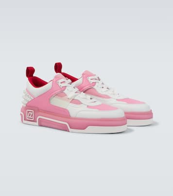 Astroloubi leather-trimmed sneakers | Christian Louboutin