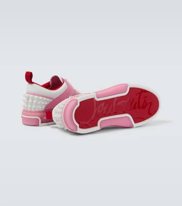 Astroloubi leather-trimmed sneakers | Christian Louboutin