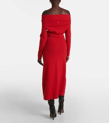 Abito lungo Lunaire  in cashmere con scollo bardot | Altuzarra