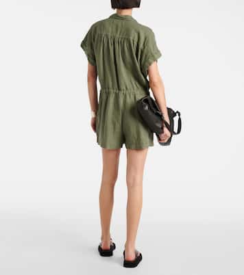 Clare linen romper | Velvet