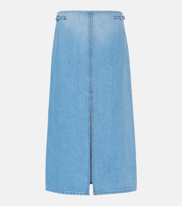 Jupe midi Morelos en coton et lin | Gabriela Hearst