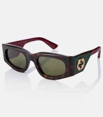 Interlocking G rectangular sunglasses | Gucci