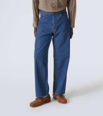 Belted straight jeans | Auralee