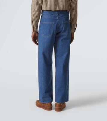 Belted straight jeans | Auralee