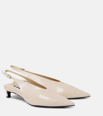 Leather slingback pumps | Jil Sander