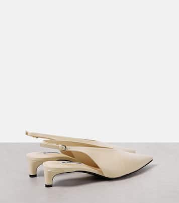 Leather slingback pumps | Jil Sander