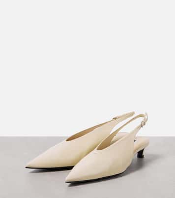 Leather slingback pumps | Jil Sander