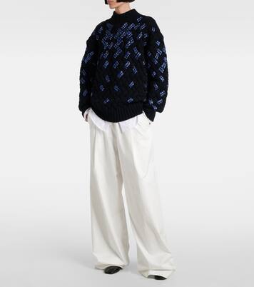 Pull en laine vierge à sequins | Dries Van Noten